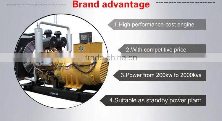 generator water cool 500kw with electric diesel motor 500kw power supply providing free diesel engine parts with global warrant