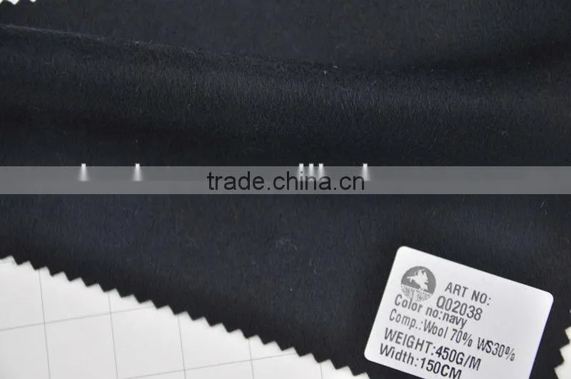 wholesale super fine Wool Cashmere woollen china fabric manufactrurer for coats