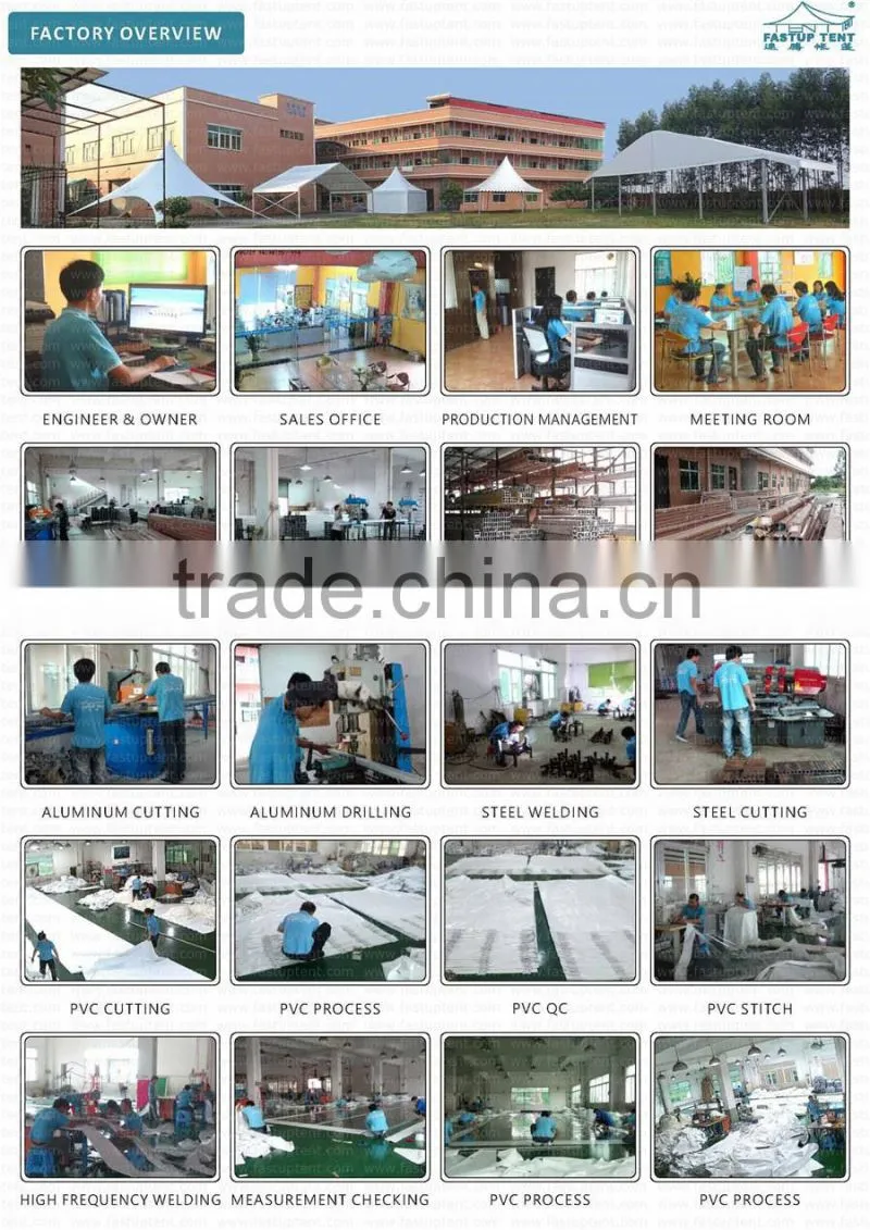Aluminum pole inside sun shade advertising spider star tent canopy