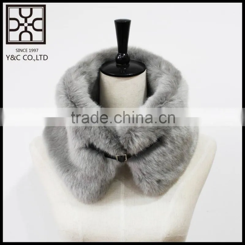 Own Design Fake Fur Scarf with Button