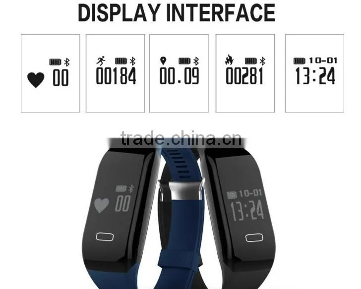 fitness band tracker heart rate monitor smart bracelet for iphone