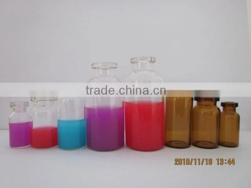 10ml brown tubular glass vial
