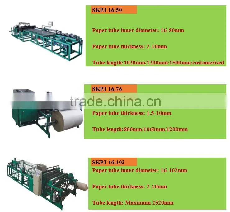 Automatic Convolute Paper Tube Making Machine