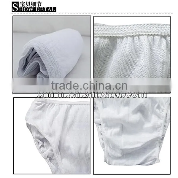 disposable cotton underwear for spa /trave/hotel/hospital