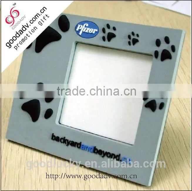 Customized top grade fancy best promotional gift soft pvc photo frame