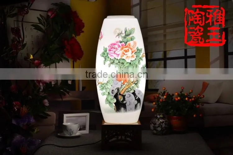 chinese porcelain lamps antique ceramic bamboo lamp for home decoration desk lamp
