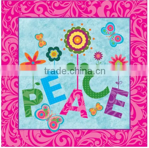 Children gift cartoon style lighted up canvas printing