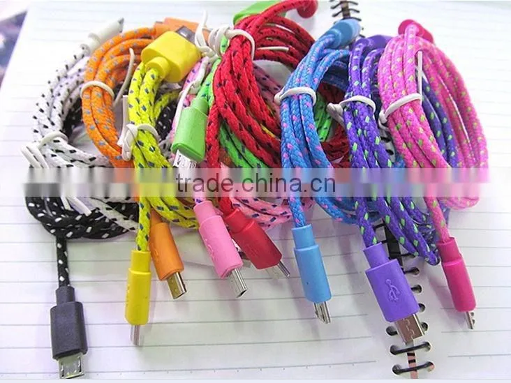 Hot selling S-video braid micro USB 2.0 cables