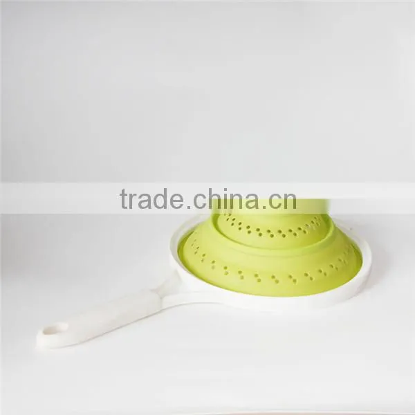 Colorful handle mini stainless steel colander