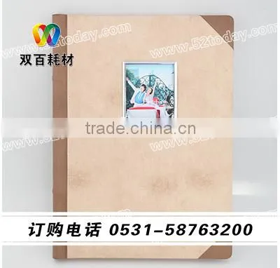 newest design high quality fancy leather album cover with case China most professional manufacture