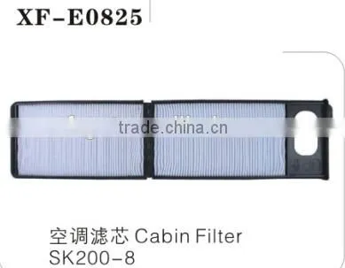 excavator cabin filter for SK200-8
