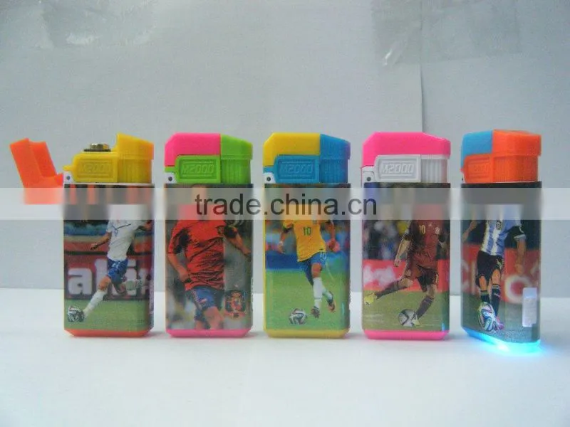 led windproof lighter with color laber