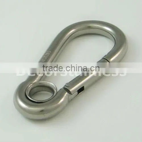 Carabiner spring clip