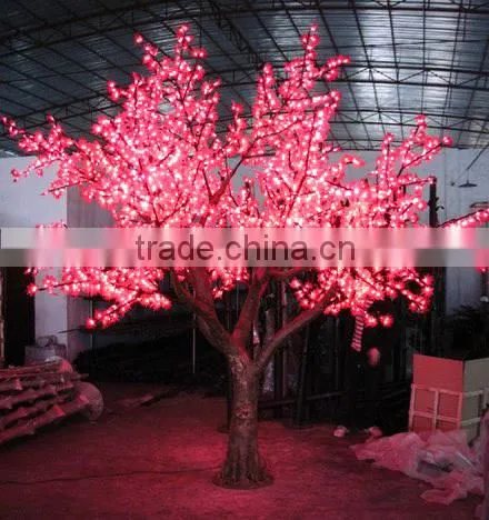 Christmas tree lights cherry tree outdoor tree decoration