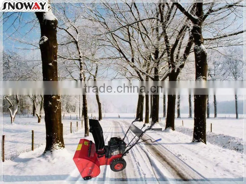 TWO STAGE 6.5HP LONCIN GASOLINE SNOW THROWER WITH 196CC DISPLACEMENT