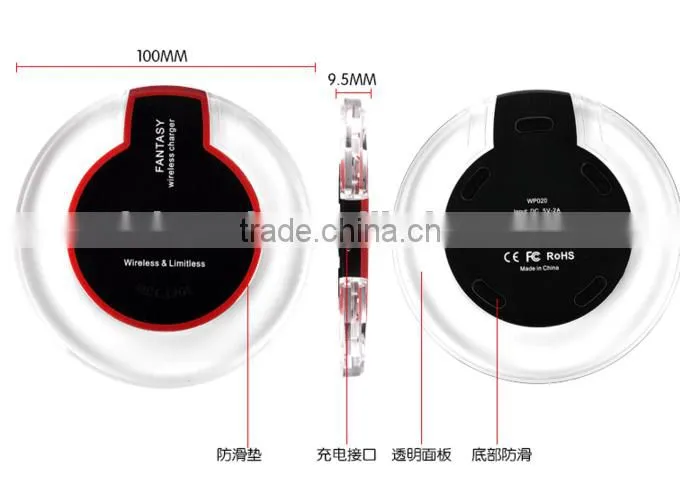 Best selling round wireless charger smart fantasy charger for apple for Samsung