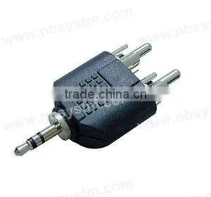 3.5mm stereo plug to 2RCA plug adaptor