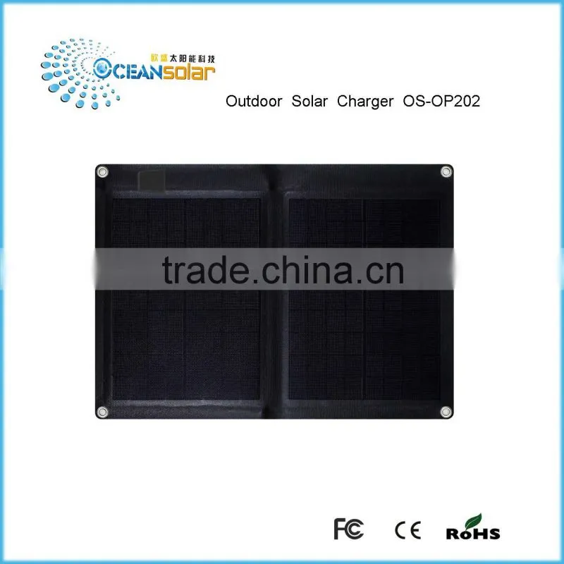 015 hot selling 18V 20W portable solar panel/folding solar panel for battery/car/marine/house