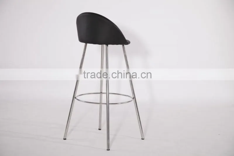 new style of stainles steel bar chair for modern deco