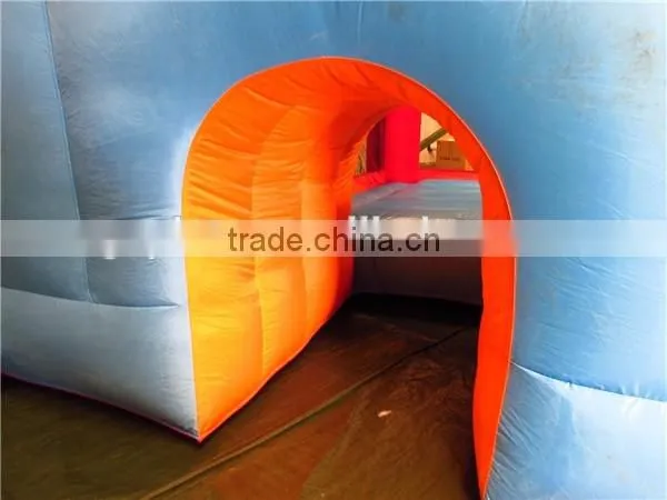 happy inflatable bouncer combo,giant inflatable bouncer slide with pool for kids