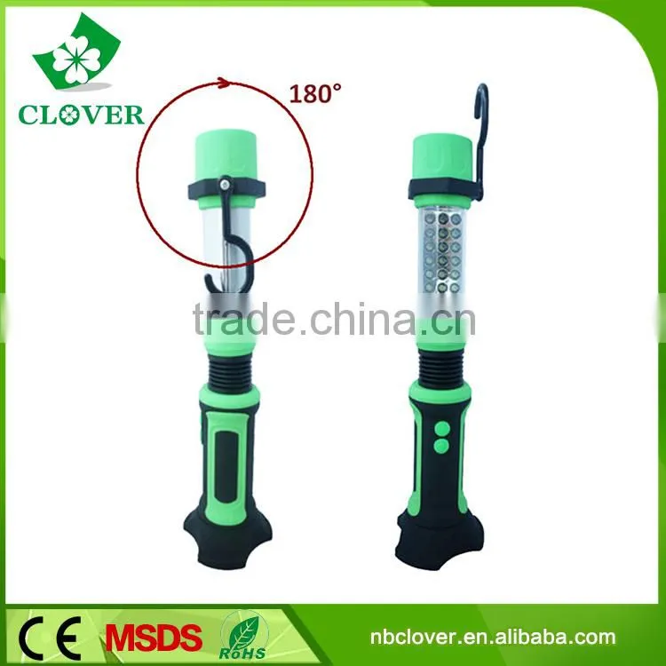 100LM super bright 24+1 LED portable led work light with magnet and hook