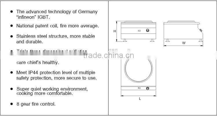 Commercial induction smart price electric induction cooker/chinese ikon induction cooker 3500w