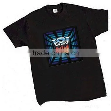 The most popular EL T-shirt (Factory Price, Good Quality)