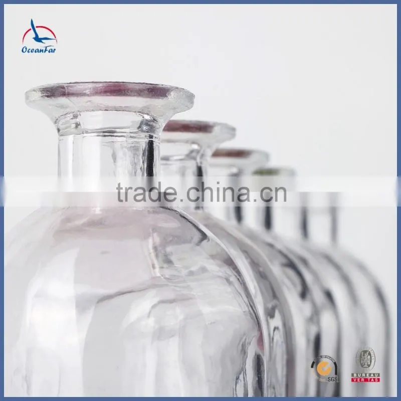 Colored Cylindrical Decorative Glass Vase Cheap Price Home Goods Vase