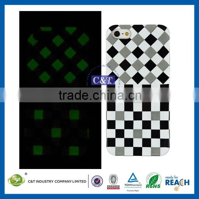 C&T Plastic luminou glow case for iphone 5c