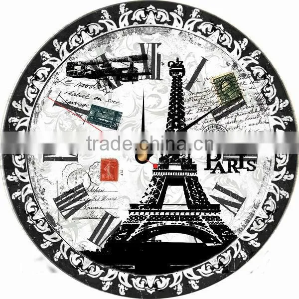 vintage wooden wall clock