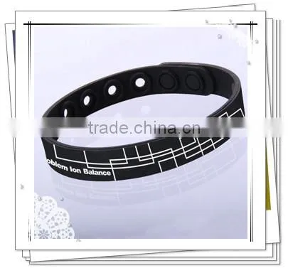 Noproblem P089 germanium power casual for couple silicone health bracelet fashion jewelry