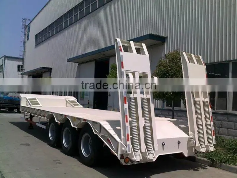Best selling Transportion heavy machinery 60T-120T low bed semi trailer