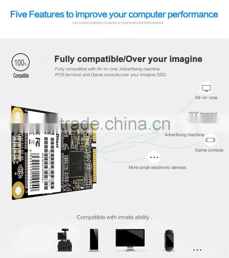 High Performance KingDian Solid State Drive SSD 32GB MSATA Stock Internal/External Hard Drive For MacBook and PC