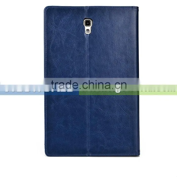 2014 new Manufacturer leather case for Samsung Galaxy Tab S 8.4 stand case