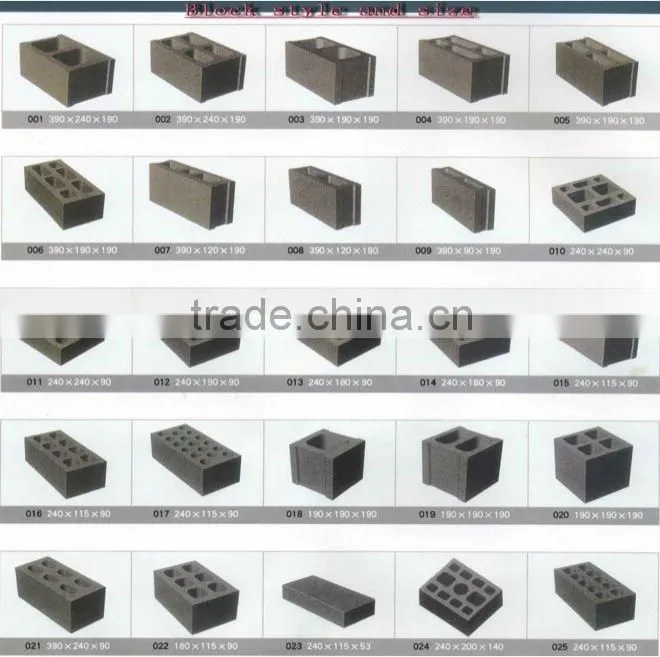 QTJ4-26C manual concrete block making machines small hollow block machine/small hollow block machine