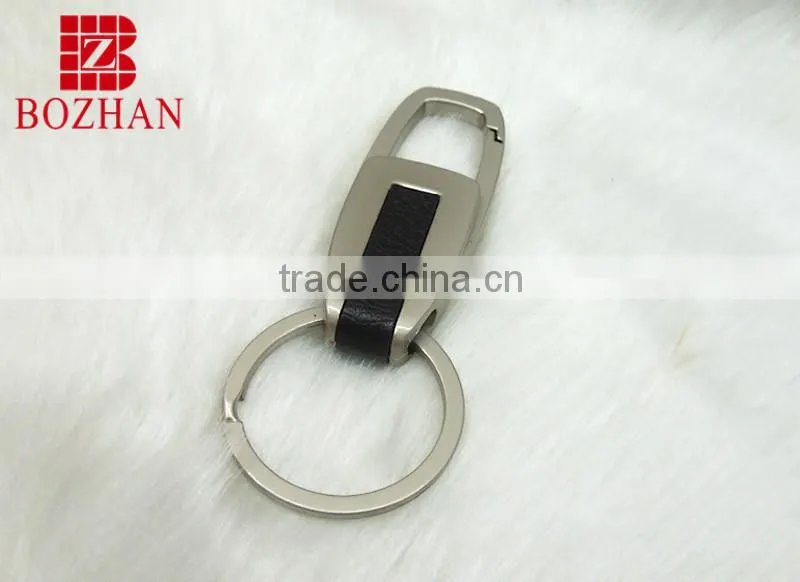 Gentleman style matte zinc alloy keychain