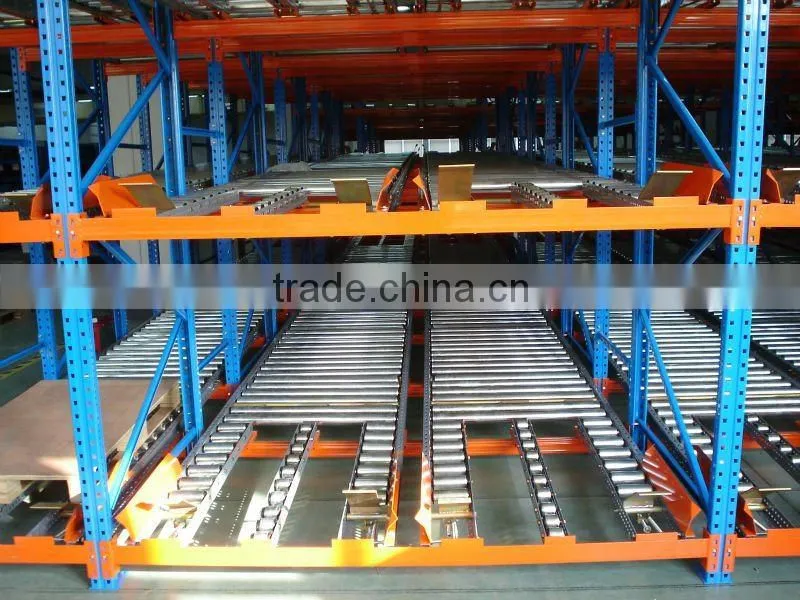 Flow rack shelving