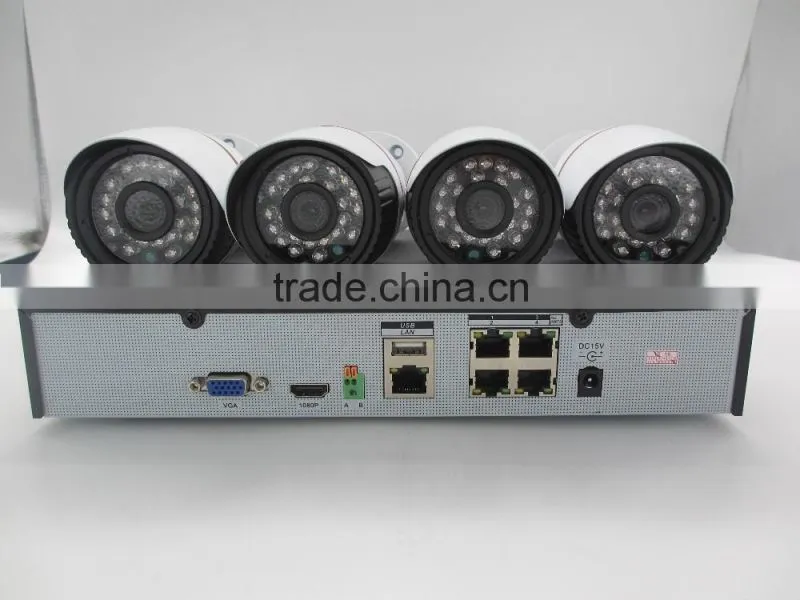cctv kit 2mp real time ip camera security system 4ch Nvr Kit 1080P