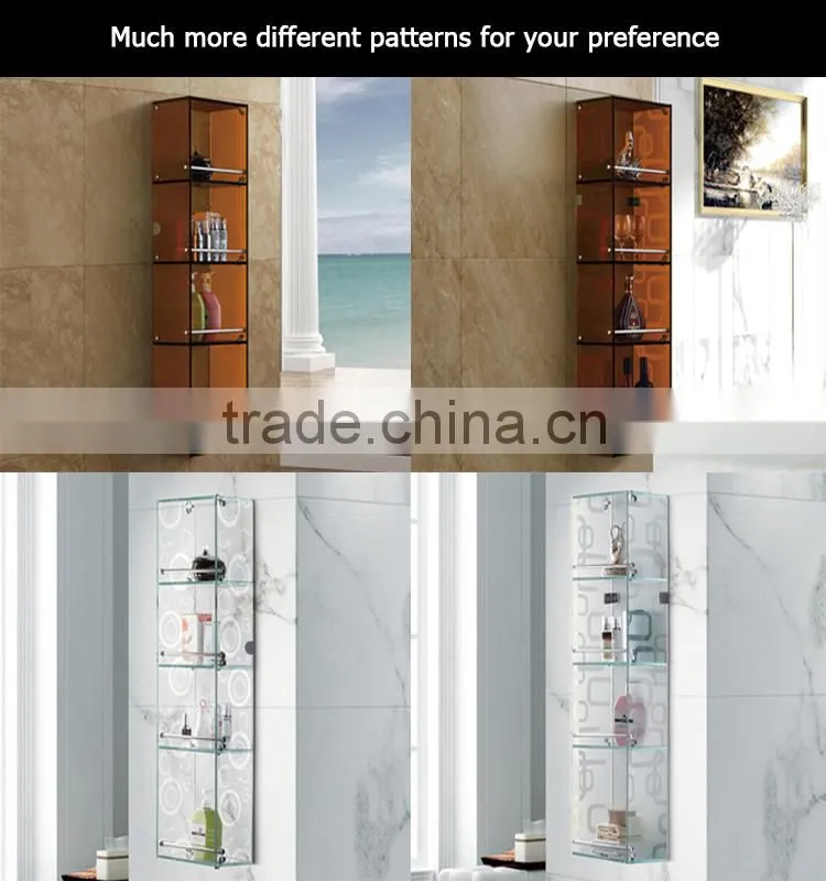 Special four tier triangle corner wall shelves