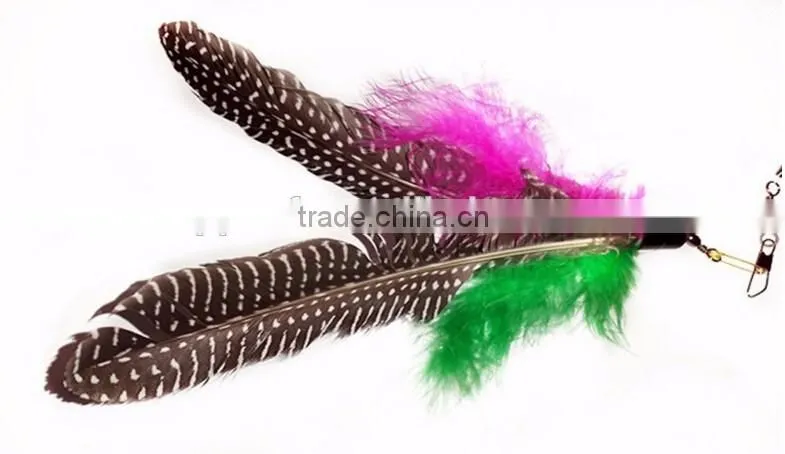 Aimigou Telescoping Cat Teaser Toy , Feather Cat Wand Cat Rod