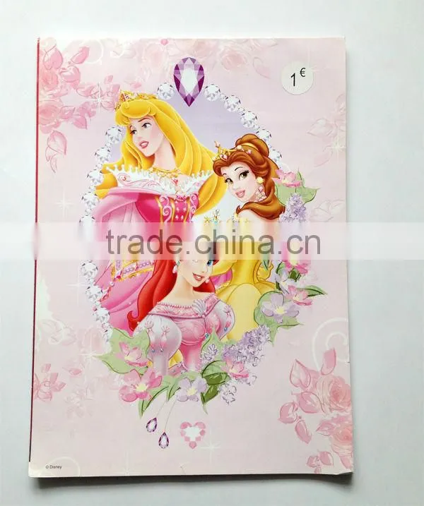 A4 writing pad princess design