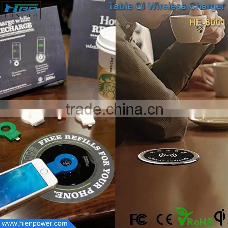 Embedded in Furniture Inductive Charger Wireless Charging Table