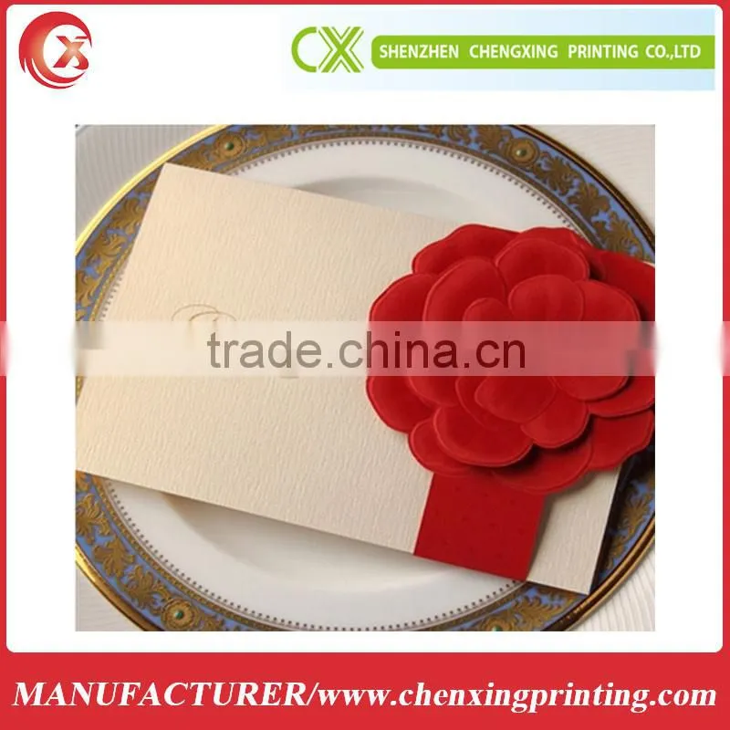 laser cut invitation card with custom logo printing