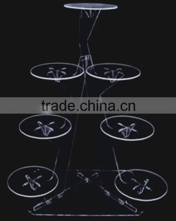 made in china customized acrylic cake stand