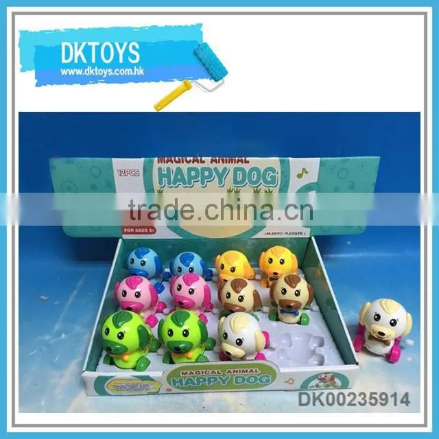 Lovely design plastic material wind up cow 12 pcs