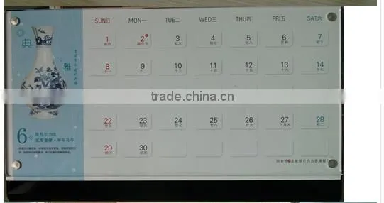 large office desk calendar acryl