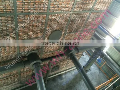 circulating fluidized bed with fluidized bed coating