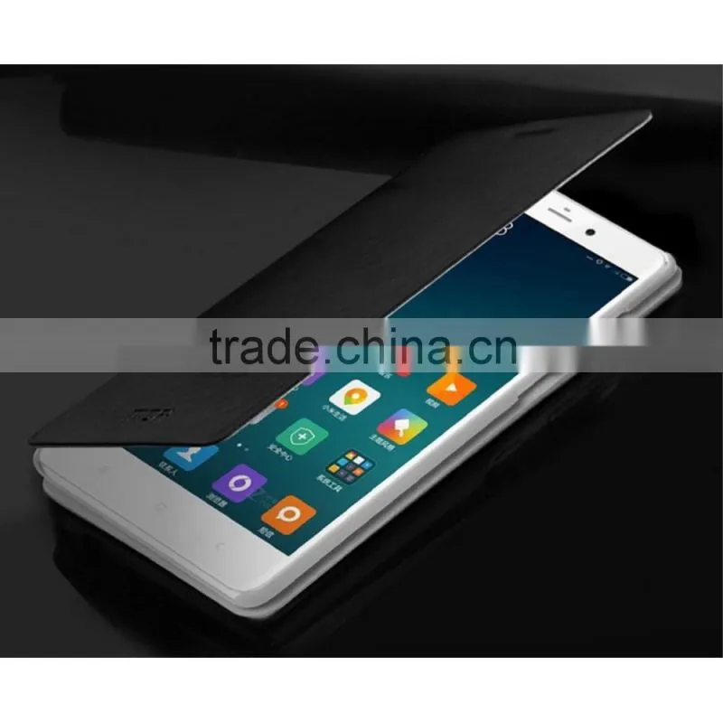 China manufacturer smart cover leather protective case for xiaomi note