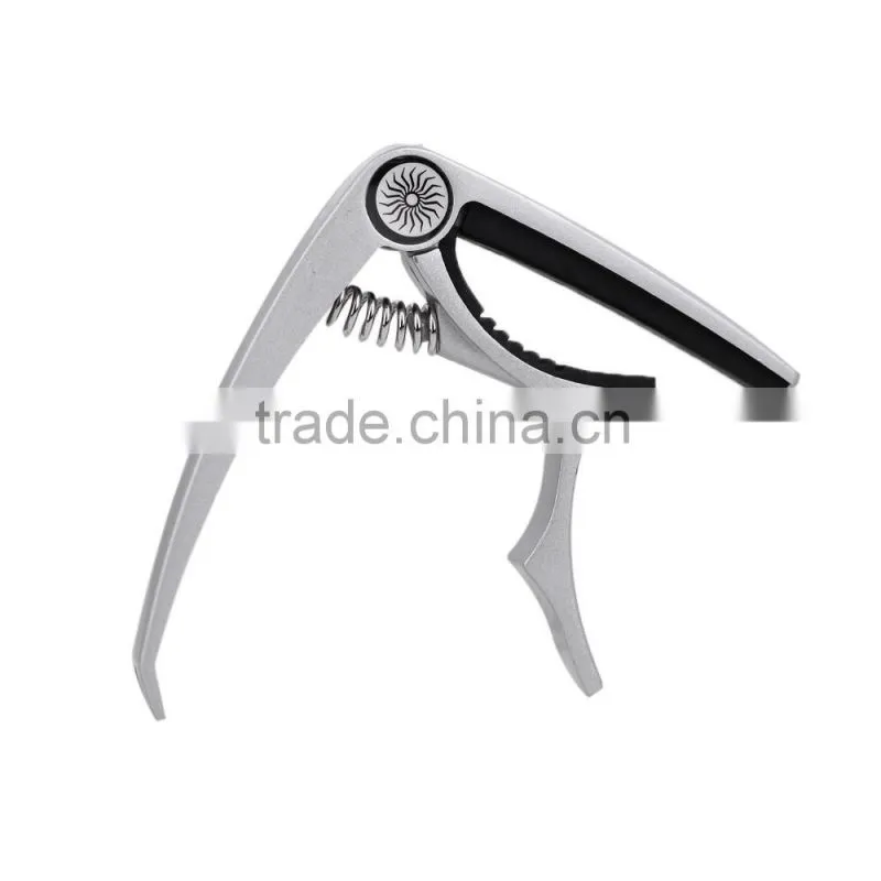 Guitar Capo Zinc Alloy Pull Pins for Acoustic Electric Guitars Unique Versatile Silver