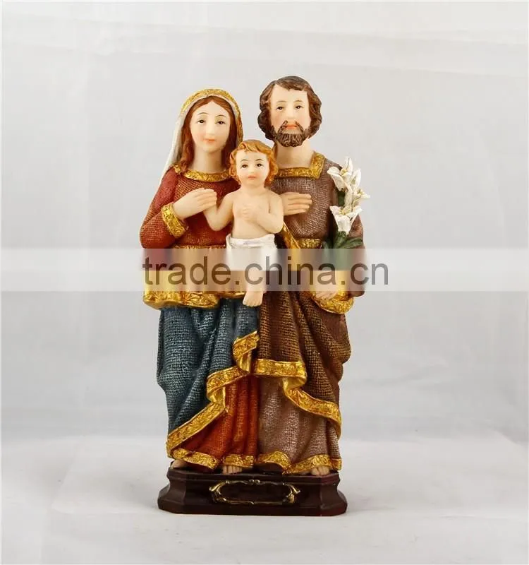 catholic religious holy family statues